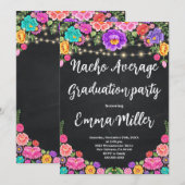 Fiesta Nacho Average Graduation Party Einladung (Vorne/Hinten)