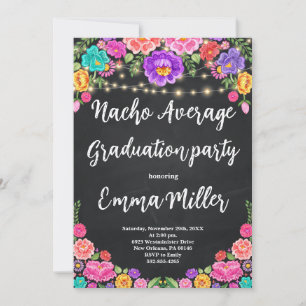 Fiesta Nacho Average Graduation Party Einladung