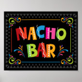 Fiesta NACHO BAR Party Signieren Poster (Vorne)