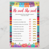 Fiesta nacho Durchschnitt sagte er, sie sagte, Spi (Vorderseite)