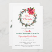 Fiesta Navideña Navidad Spanish Christmas Posada Einladung (Vorne/Hinten)