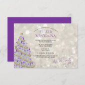 Fiesta Navideña Sofisticada Einladung (Vorne/Hinten)