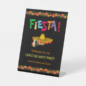 Fiesta oder Cinco de Mayo Party (anpassbar) Sockelschild (Vorderseite)