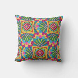 Fiesta of Colors! Mandala Design Kissen