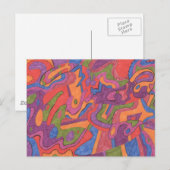 Fiesta, Original Abstrakt Postkarte (Vorne/Hinten)