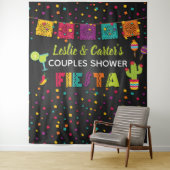 Fiesta-Paar-Shower-Hintergrund Wandteppich (Beispiel)