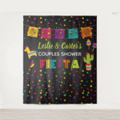 Fiesta Paare Dusche Hintergrund - Piñata Wandteppich (Vorderseite)