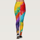 Fiesta Paint Color Splash farbenfrohe Splash Leggings (Rückseite)