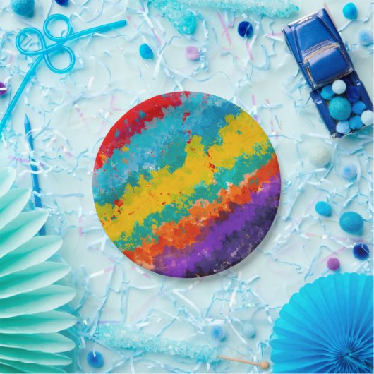 Fiesta Paint Color Splash Party Pappteller (Party)