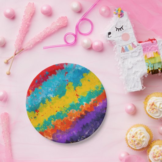 Fiesta Paint Color Splash Party Pappteller (Party)