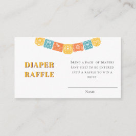 Fiesta Papel Picado Kinderdusche Windelwanne Begleitkarte