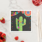 Fiesta Paper Napkin Mexican Cactus Floral Birthday Serviette (Beispiel)