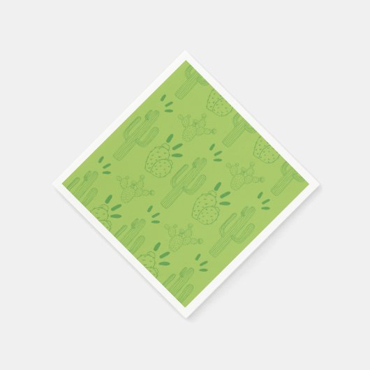 Fiesta Paper Napkin Mexican Cactus Floral Serviette (Ecke)