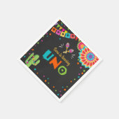 Fiesta Paper Napkins Mexikanisch Uno Erster Geburt Serviette (Ecke)