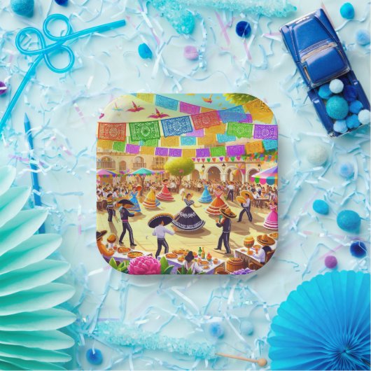 Fiesta Pappteller (Party)