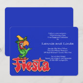 Fiesta Parrot Einladung (Vorne/Hinten)