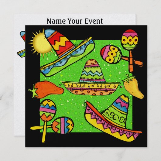 Fiesta Partido - SRF Einladung (Vorne/Hinten)