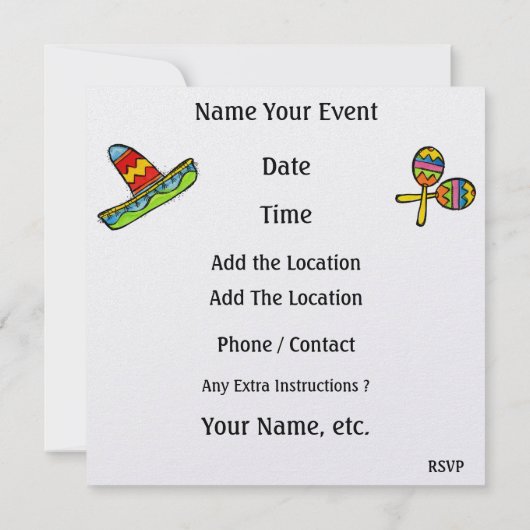 Fiesta Partido - SRF Einladung (Rückseite)