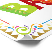 Fiesta Party BAR Sign Print Poster (Ecke)