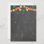 Fiesta Party Birthday Taco Boy Mexiko Einladung (Rückseite)