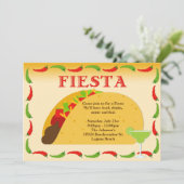 Fiesta-Party Einladung (Stehend Vorderseite)