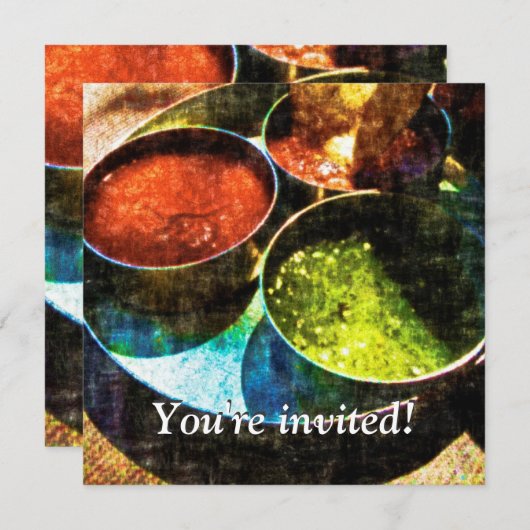 Fiesta-Party Einladung (Vorne/Hinten)