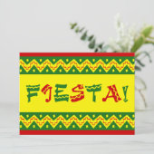 Fiesta Party Einladung (Stehend Vorderseite)