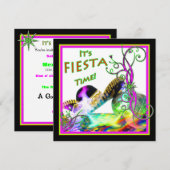 Fiesta Party Einladung - Feierlich (Vorne/Hinten)