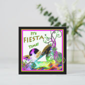 Fiesta Party Einladung - Feierlich (Stehend Vorderseite)