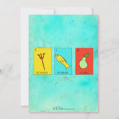 Fiesta-Party Einladung Lotteria Karten (Rückseite)