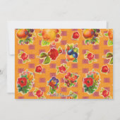 Fiesta-Party Einladung - Mariachi bemannen Orange (Rückseite)