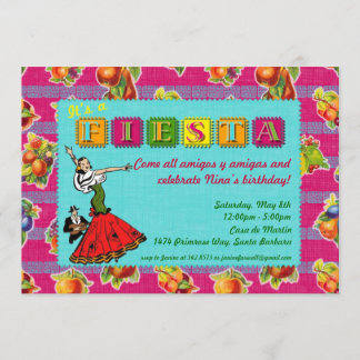 Fiesta-Party Einladung - mexikanische