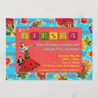 Fiesta Party Einladung - Mexikanischer Tänzer