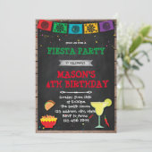 Fiesta Party Einladung zum Geburtstag (Stehend Vorderseite)