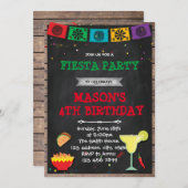 Fiesta Party Einladung zum Geburtstag (Vorne/Hinten)