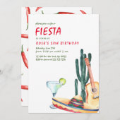 Fiesta Party Einladungen (Vorne/Hinten)