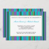 Fiesta-Party Einladungen| Mexikanische Streifen Einladung (Vorne/Hinten)