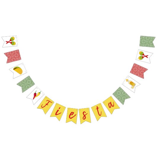 Fiesta-Party-Flaggen-Fahne Wimpelkette (Alle)