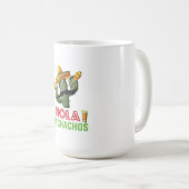 Fiesta-Party Hola Bitchachos Kaktus Cinco Des Mayo Kaffeetasse (VorderseiteRechts)