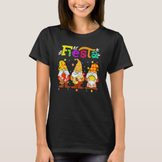 Fiesta Party Mexican Gnomes Happy Cinco De Mayo T-Shirt