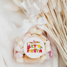 Fiesta Party Round-Sticker-Etikett