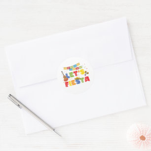 Fiesta-Party-Rundaufkleber Etikett Runder Aufkleber