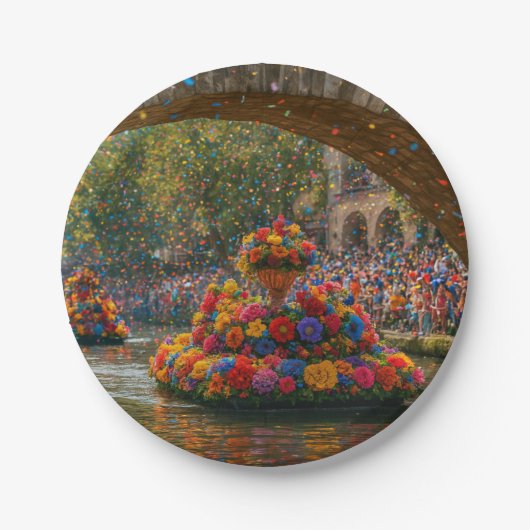 Fiesta-Party-Teller - San Antonio-Feier Pappteller (Vorderseite)