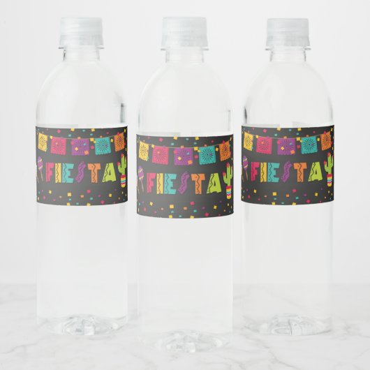 Fiesta Party Wasser Flasche Etikett (Flaschen)