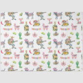 Fiesta Party Wrap | Taco Margarita Pattern Seidenpapier (Vorderseite)