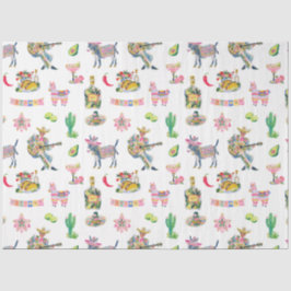 Fiesta Party Wrap | Taco Margarita Pattern Seidenpapier