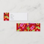 Fiesta-PartySombrero kalkt Gitarre Maraca Saguaro Mini Visitenkarte (Vorne/Hinten)