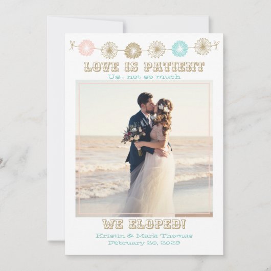 Fiesta Pastel Liebe ist Patient, den wir mit Foto  (Vorderseite)