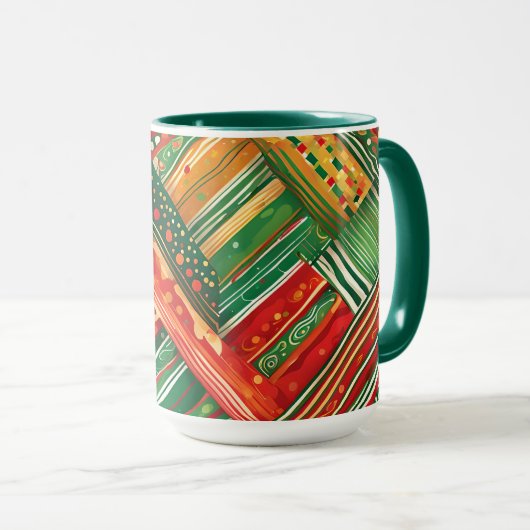 Fiesta-Patchwork-Kaffeetasse Tasse (VorderseiteRechts)