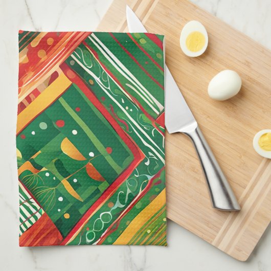 Fiesta Patchwork Küchentuch (Viertel Falte)